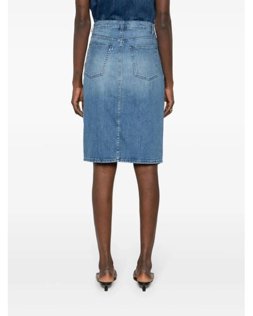Jupe Mi-Longue Elizabella En Jean 3x1 en coloris Blue