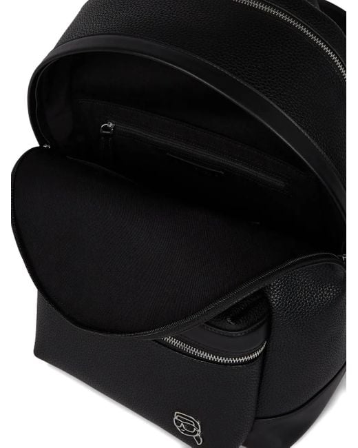 Karl Lagerfeld Black Ikon Backpack for men