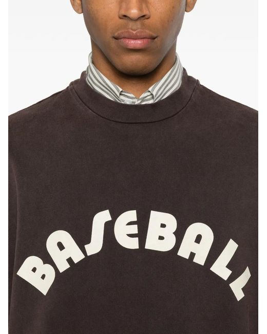 Fear Of God Brown Logo-Print Long-Sleeve T-Shirt for men
