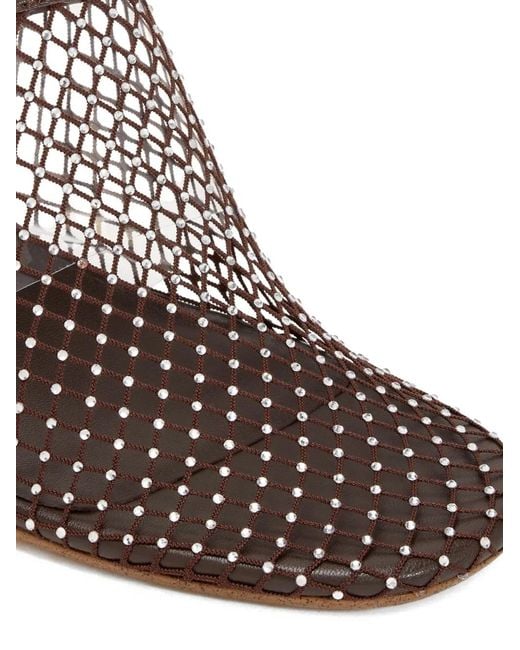 Senso Brown Pam Crystal-Embellishment Mules