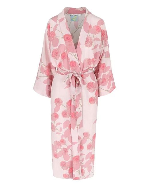 BERNADETTE Pink Floral-Print Dress