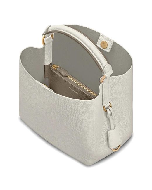 Maison De Sabre White Adjustable Detachable Strap Cross Body Bag