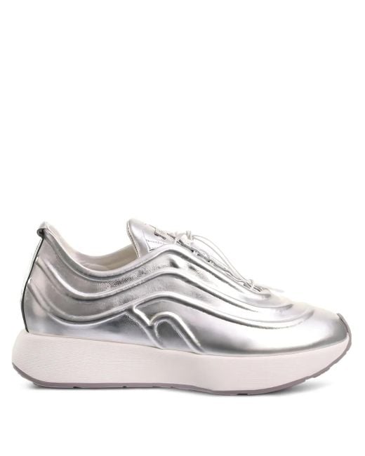 Högl White Fin Metallic Wave Sneakers