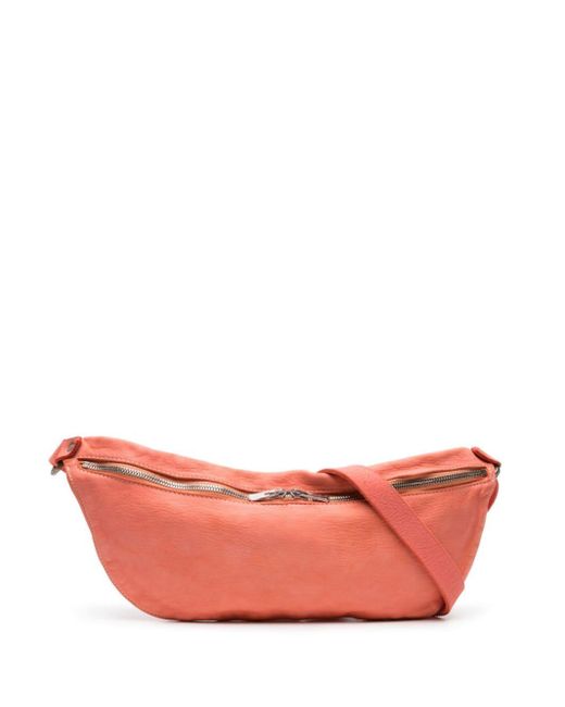 Guidi Pink Medium Leather Belt Bag