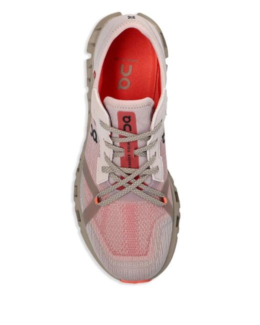 On Shoes Pink Cloud X 4 Ad Sneakers