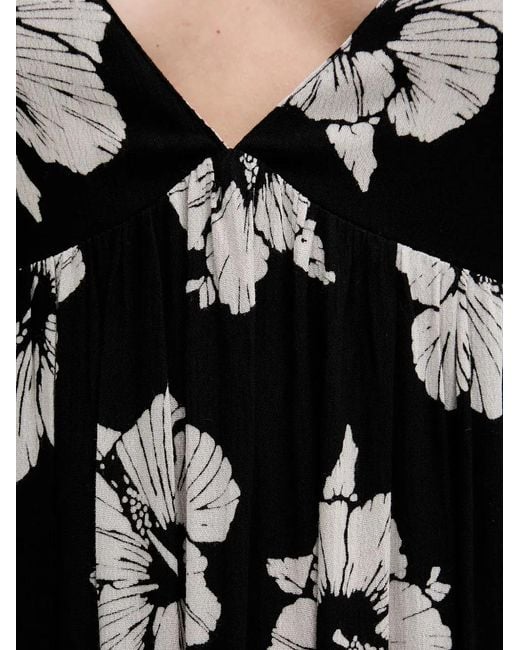 Rip Curl Black Party Pack Floral-Print Spaghetti-Strap Maxi Dress
