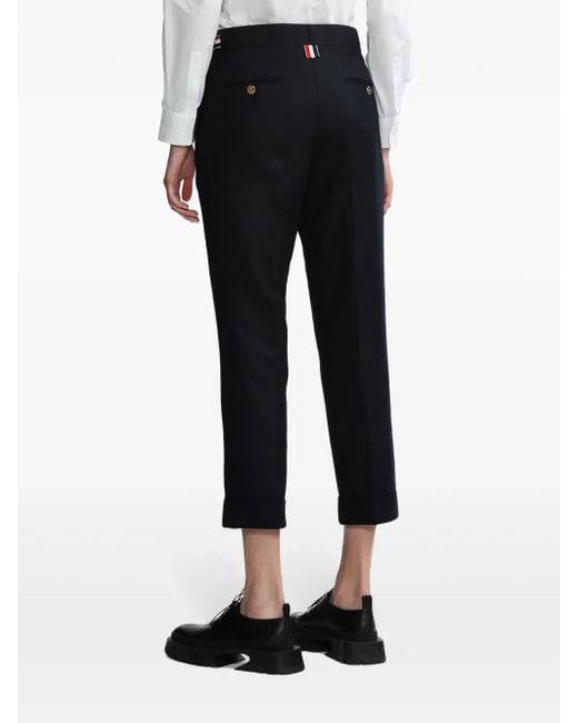 Thom Browne Blue Super 120's Wool Twill Slim-Fit Trousers