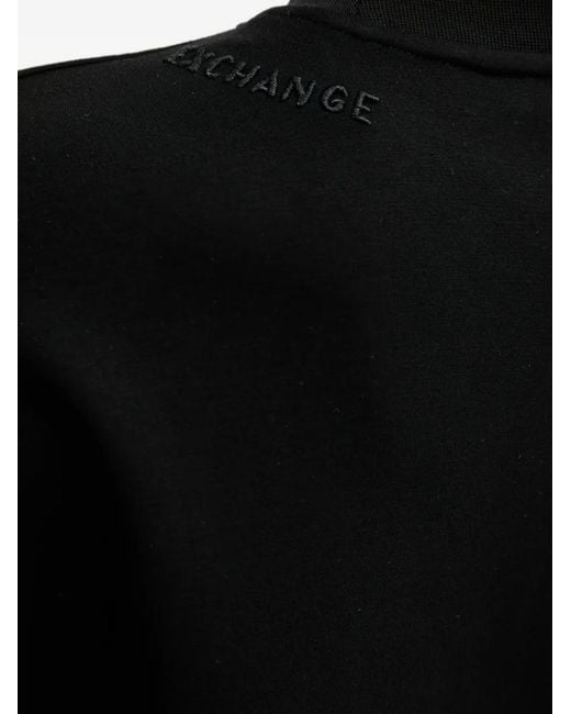 ARMANI EXCHANGE Black Mock Neck Sweatshirt