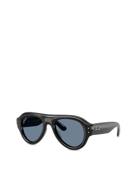 Ray-Ban Black Aviator Puffer Pilot-Frame Sunglasses