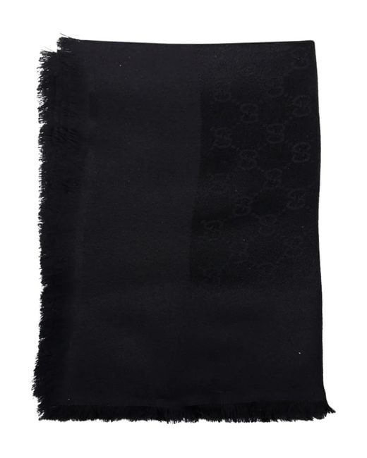 Gucci Schal Mit Monogrammmuster in Black für Herren