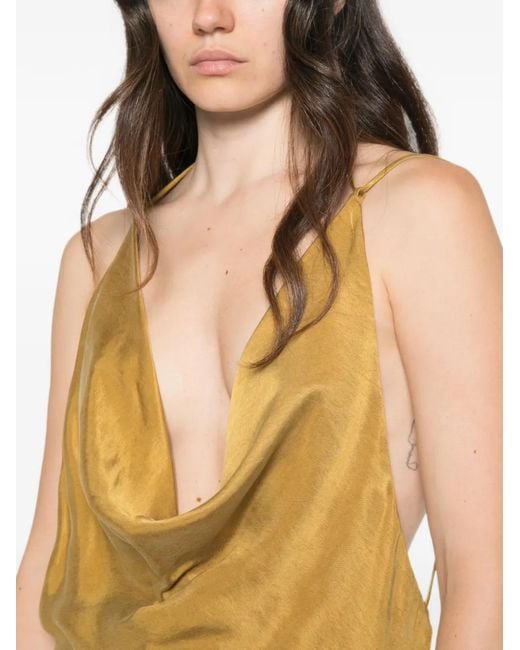 ANDAMANE Metallic Vera Maxi Dress
