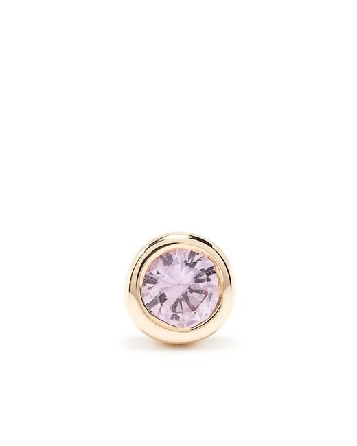 Maria Black Pink 14Kt Sapphire Dot Mega Stud Earring