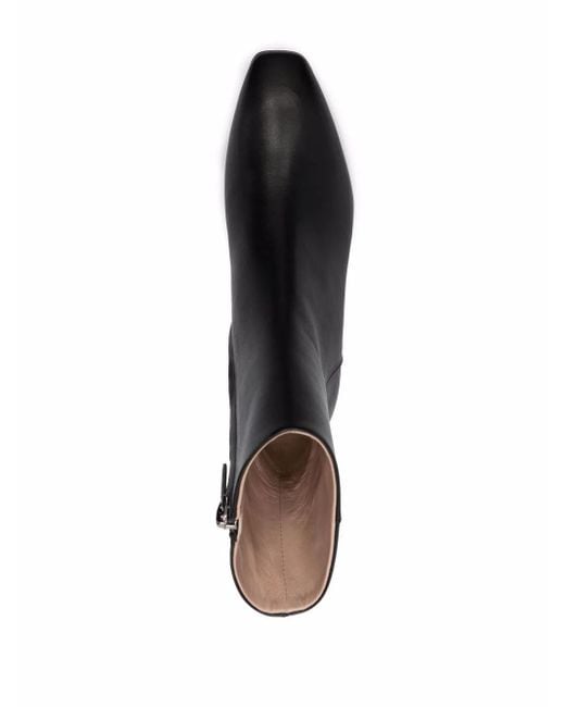 Scarosso Black Ambra Leather Ankle Boots