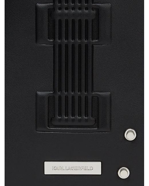 Karl Lagerfeld Black Ikon Guitar Crossbody Bag