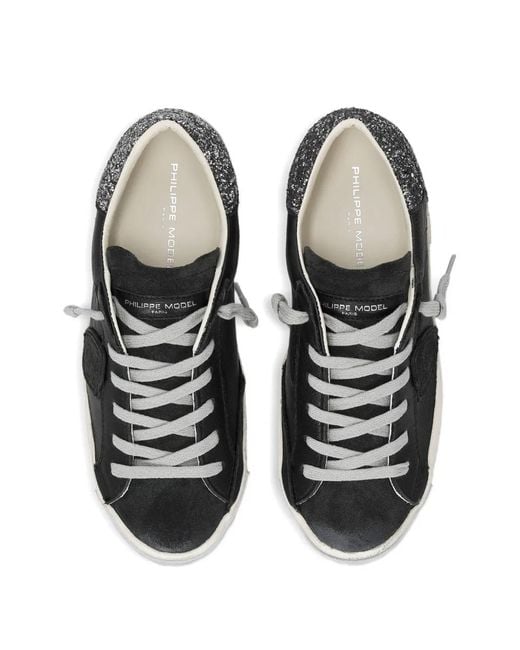 Philippe Model Black Prsx Lace-Up Sneakers