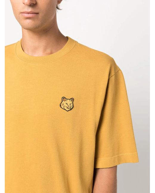 Maison Kitsuné Yellow Maison Kitsune' T-shirts And Polos for men
