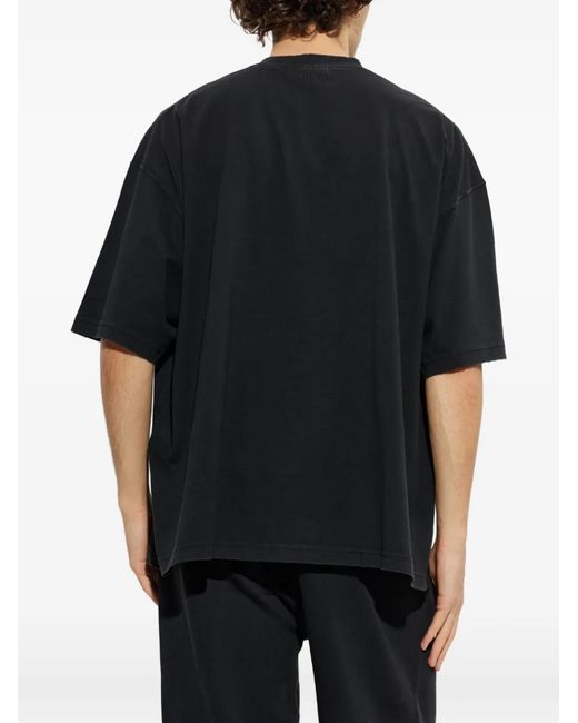 Vetements Black Logo-Print T-Shirt for men