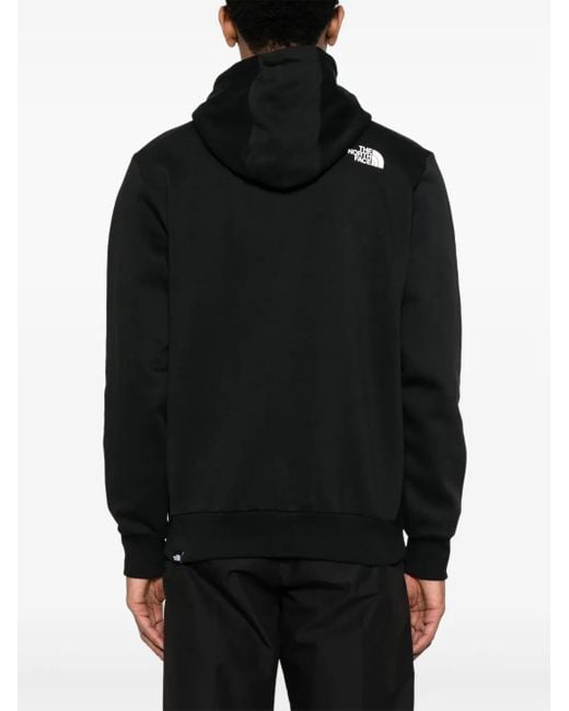 The North Face Black Logo Print Hoodie for men