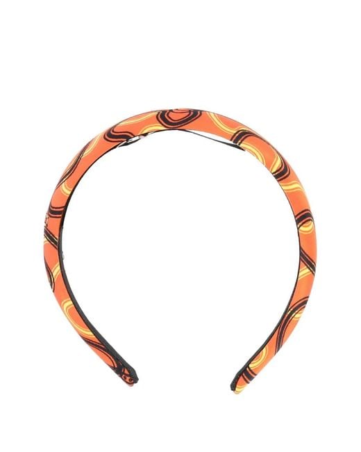Vivienne Westwood White Abstract-Print Headband