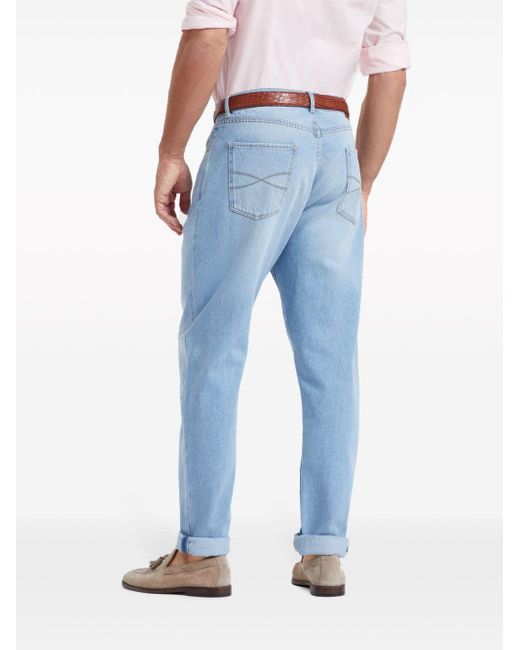 Brunello Cucinelli Klassische Tapered-Jeans in Blue für Herren