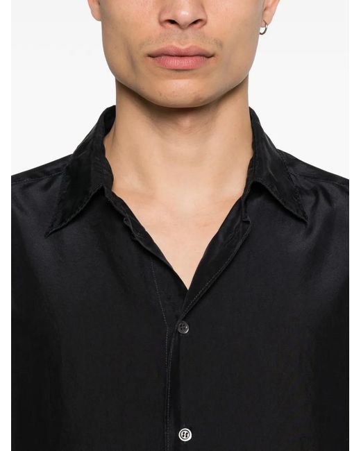 Barena Black Chemise À Manches Longues for men