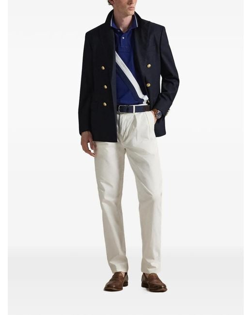 Polo Ralph Lauren Blue Logo-Embroidered Polo Shirt for men