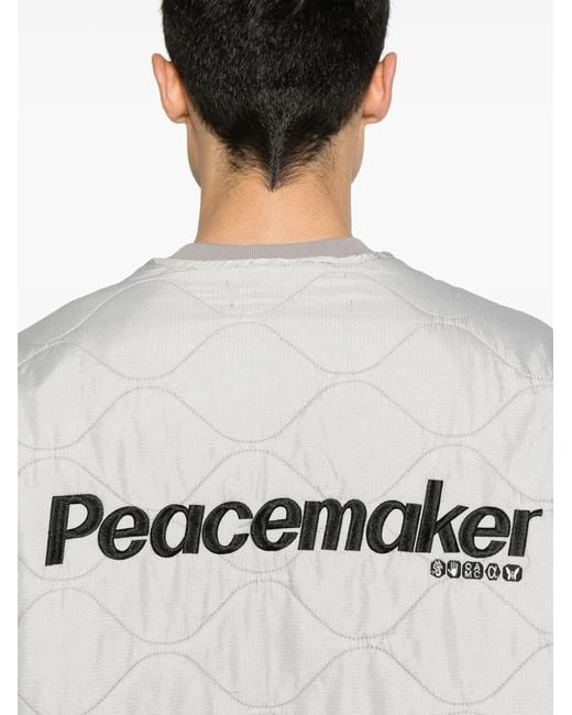 Peacemaker Oamc White Embroidered-Logo Jacket for men