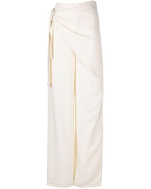 Pantalon Carlow à coupe droite GAUGE81 en coloris White