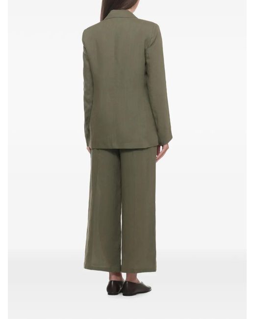 Emme Green Single-Breasted Notch-Lapels Jacket