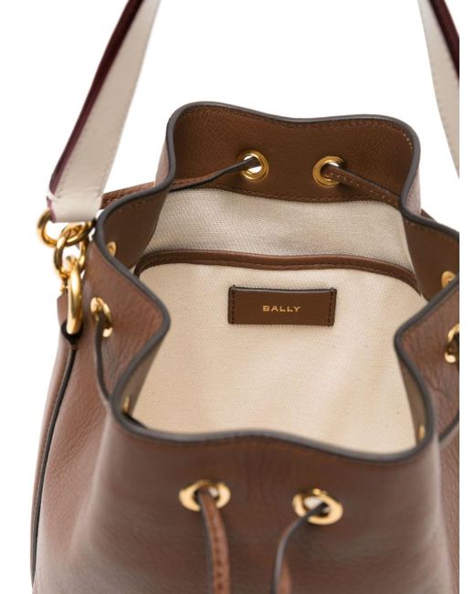 Bally Code バケットバッグ Brown