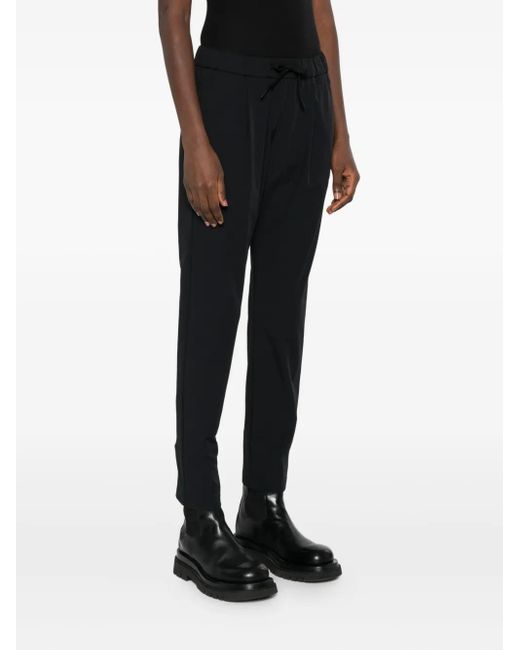 Herno Blue Pleated Drawstring Trousers
