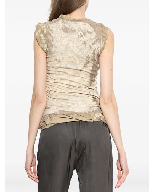 DIESEL Natural Floral-Print Ruffled Top