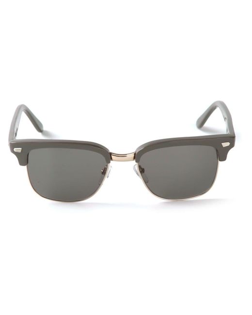Cutler & Gross Gray Sonnenbrille mit quadratischem Gestell