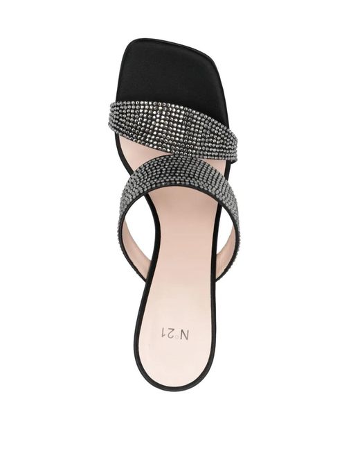 Mules 105 Mm À Sequins N°21 en coloris Black