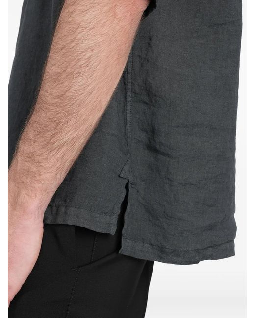 Barena Gray Mola Linen Polo Shirt for men