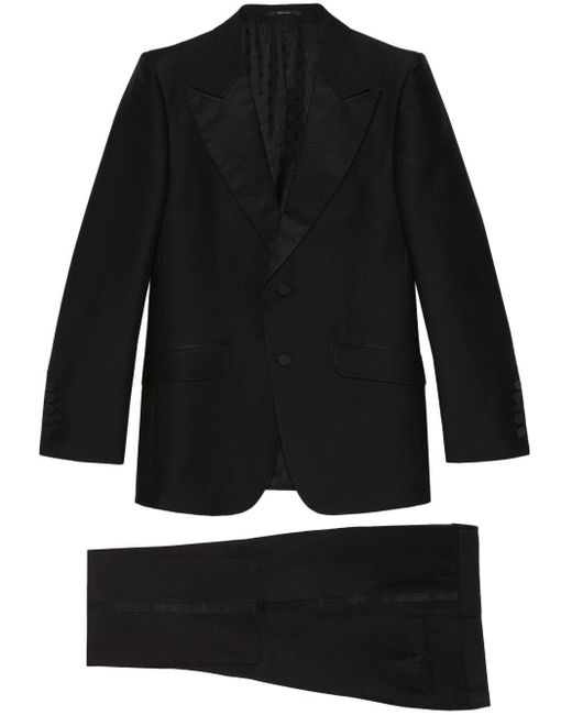 Gucci Anzug mit steigendem Revers in Schwarz für Herren | Lyst DE