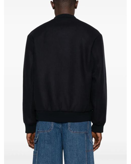 A.P.C. Black Logo-Embroidered Jacket for men