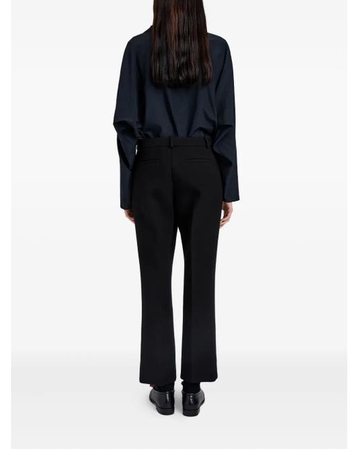 Proenza Schouler Blue Belt-Loops Tailored Trousers