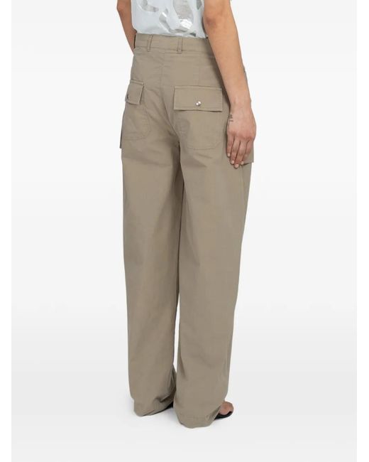 GIMAGUAS Natural Giaco Straight-Leg Cargo Trousers