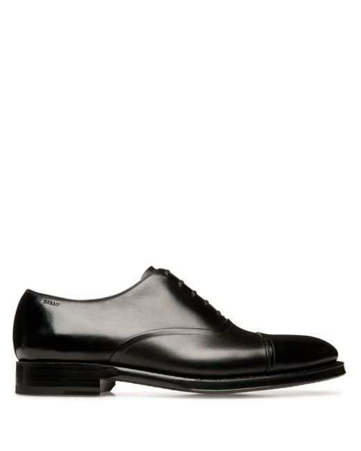 Bally Black Sadhy Leather Oxford Shoes for men