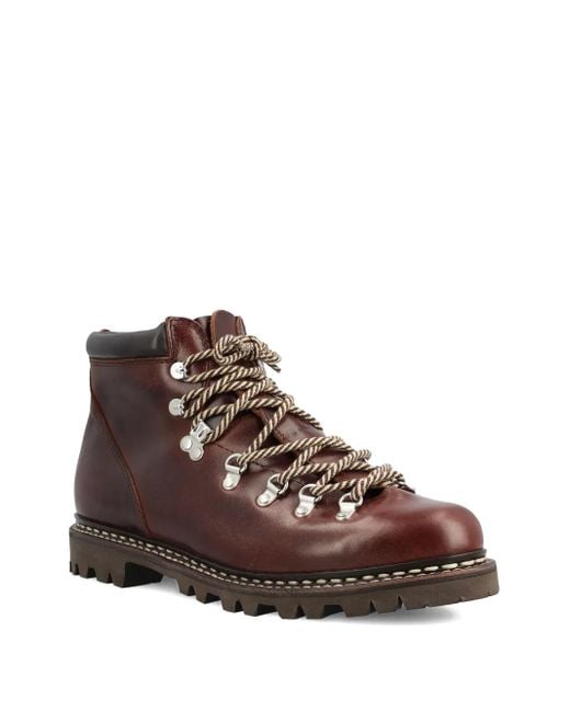 Paraboot Brown Avoriaz Leather Lace-Up Boots for men