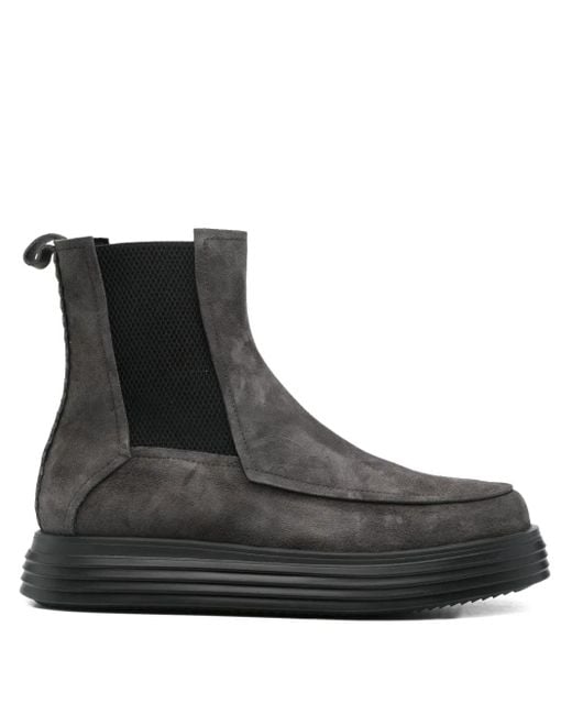THE ANTIPODE Black Suede Boots for men