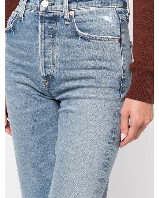 Citizens of Humanity Blue Florence Straight-Leg Jeans
