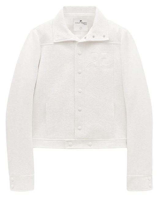 Courreges White Reedition Vinyl Jacket for men