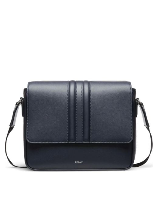 Bally Blue Structured Shoulder Bag for men