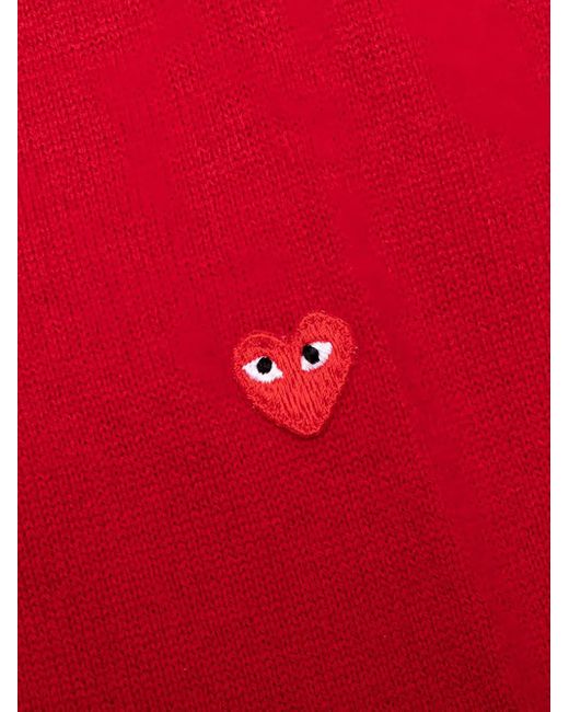 COMME DES GARÇONS PLAY Red Heart-Embellished Sweater for men