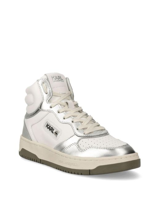 Karl Lagerfeld 35Mm Krew Kollar Sneakers in White Lyst