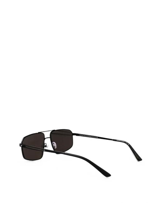 Emporio Armani Gray Pilot-Frame Sunglasses for men