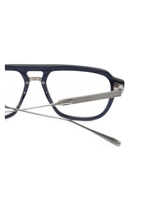 Akoni Black Argo Pilot-Frame Glasses