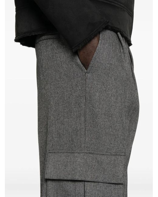 Patrizia Pepe Gray Cargo Tailored Trousers for men